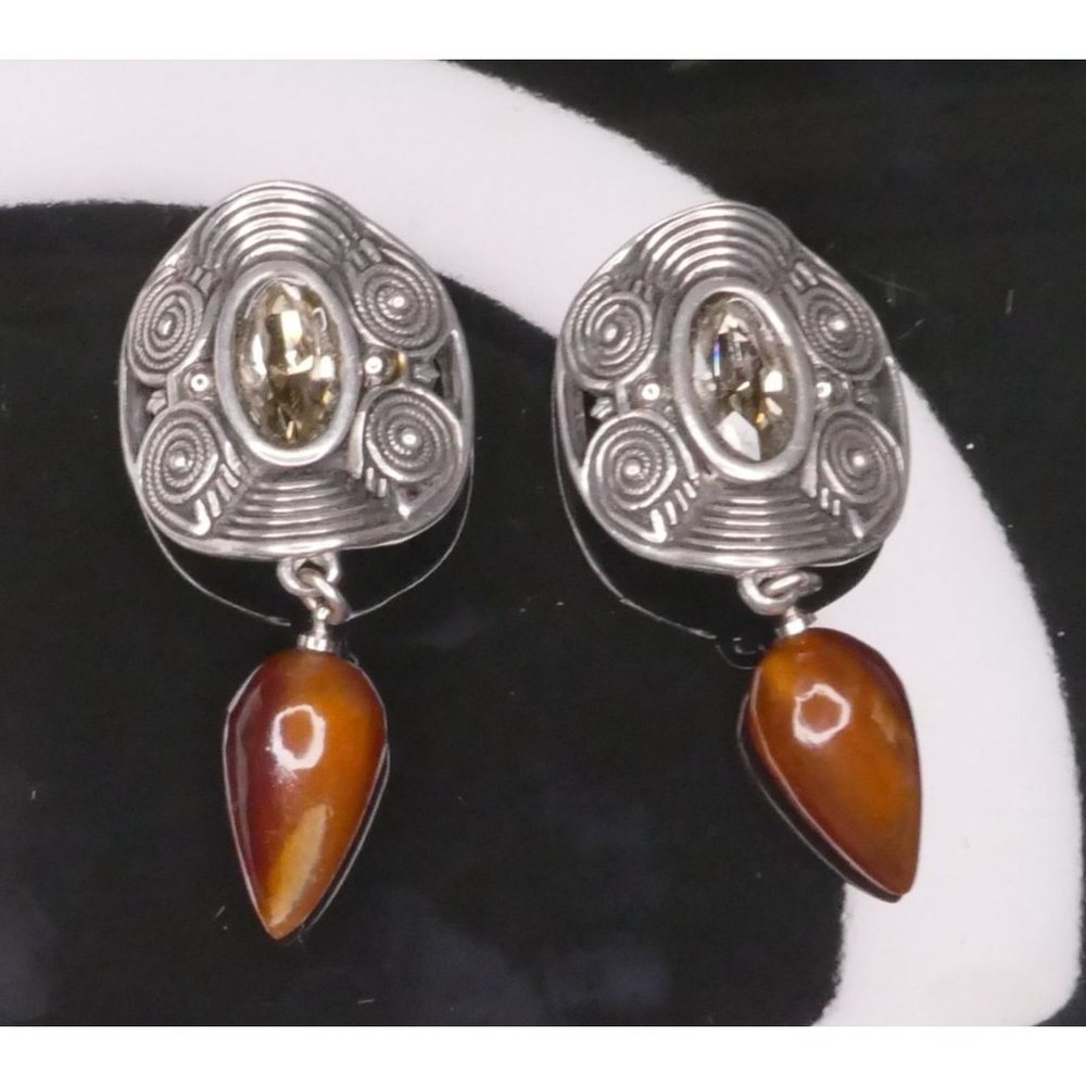 Signed Fahrenheit (Connie Bates New York) Vintage Earrings